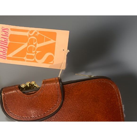 VTG New! McDuff Goldmine Clutch Wallet Change Purse Pockets Leather Billfold - Picture 3 of 9